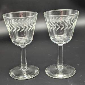 Lot #321 - Fostoria Laurel Leaf Stemware