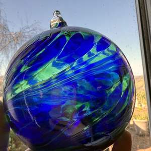 Lot #100 - Blown Glass Sphere Ornament