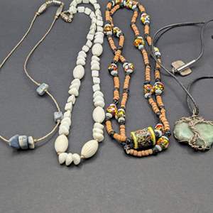 Lot #334 - Beaded and Stone Jewelry