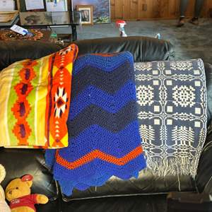 Lot #107 - Throw blankets  