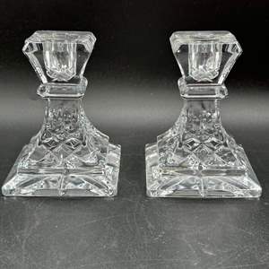 Lot #110 - Waterford crystal candle sticks 