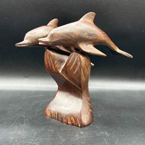 Lot #111 - Ironwood dolphins on wave 