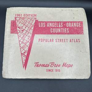 Lot #116 - 1981 Edition of Los Angeles county Street Atlas