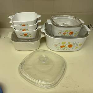 Lot #149 - Corning wildflower casserole dishes