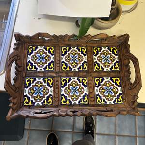 Lot #151 - Mexican tile tray