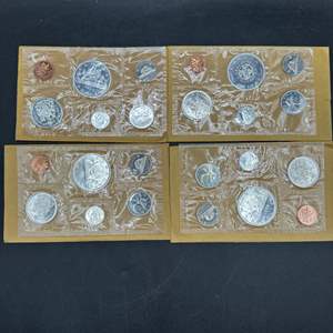 Lot #205 - (4) 1963-66 Canadian UNC silver sets 