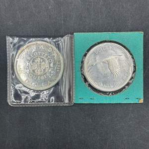 Lot #219 - 1964/67 Canadian silver dollars 