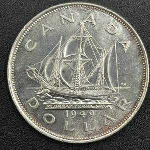 Lot #222 - 1949 Canadian Silver dollar 