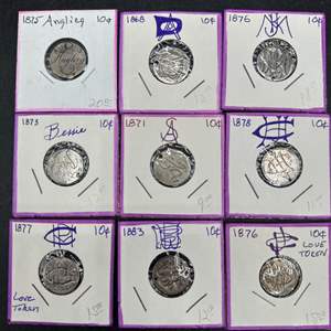 Lot #234 - 1800s Silver Coin Love Tokens