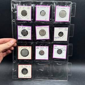 Lot #244 - 1800s Silver coin Love Tokens 