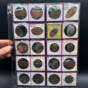 Lot #246 - Flattened Coins, including 1932 LA Olympics and 1904 Worlds Fair 