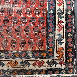 Lot #1 - Handloomed antique rug 113” x 41”