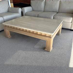 Lot #16 - Thomasville Stone Top coffee table 