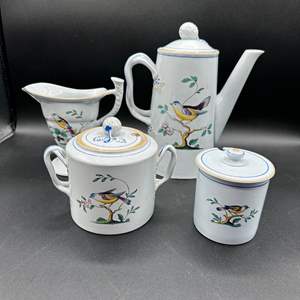 Lot #48 - Spode, England “Queens Bird” coffee service