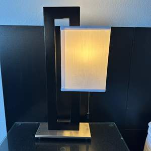 Lot #62 - Two matching modern design table lamps