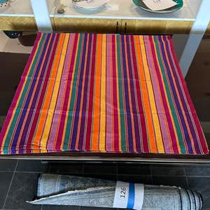 Lot #123 - Colorful Table Cloth 90” x 46”