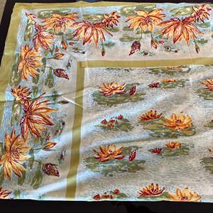 Lot #124 - 100% cotton Square Table Cloth 