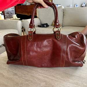 Lot #156 - Italian Leather Duffel Bag