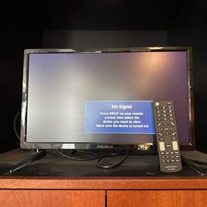 Lot #169 - Insignia 19” LED TV with remote