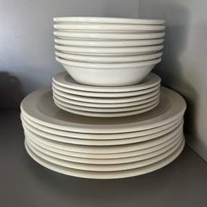 Lot #183 - Wedgwood midwinter white dishes