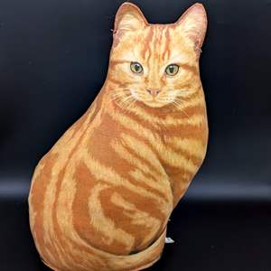 Lot #46 - Adeline Halvorson Realistic Cat Pillow 