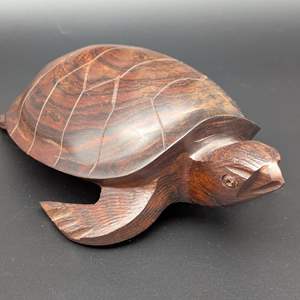 Lot #67 - Hand-Carved Ironwood Turtle