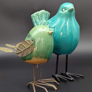 Lot #69 - Glazed Ceramic Birds