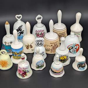 Lot #81 - Small Porcelain Souvenir Bell Collection