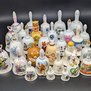 Lot #83 - Porcelain Souvenir Bell Collection