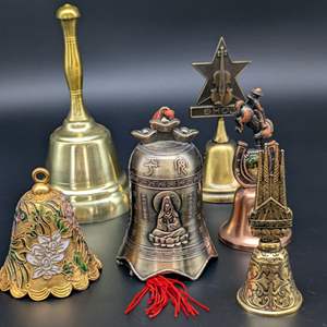 Lot #94 - Cloisonne and More Metal Bells