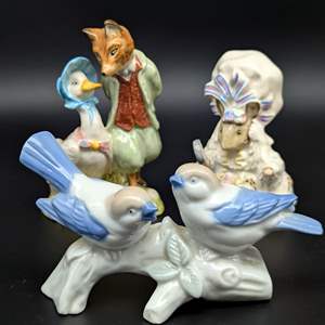 Lot #103 - Royal Albert Beatrix Potter Collection and Porcelain Birds