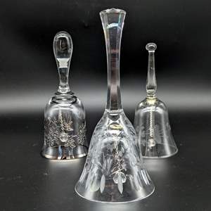 Lot #107 - Etched Crystal Bells