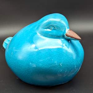 Lot #108 - Turquoise Ceramic Bird