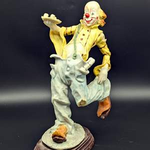 Lot #110 - Dante by Ado for Creative World Waiter Clown Statue