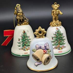 Lot #127 - (2) Spode Porcelain and Goebel Christmas Bells 