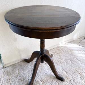 Lot #189 - Vintage Wood Side Table 