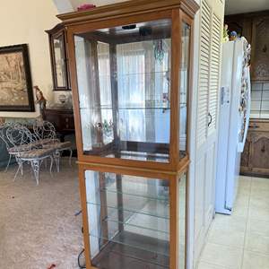 Lot #190 - Glass and Wood Display Case 