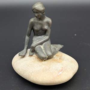 Lot #160 - Mermaid of Copenhagen (Resin Mermaid on Stone)