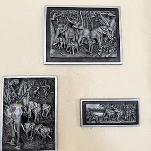 Lot #197 - 3D Elephant Wall Art 