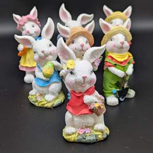 Lot #169 - Easter Bunny Figures 