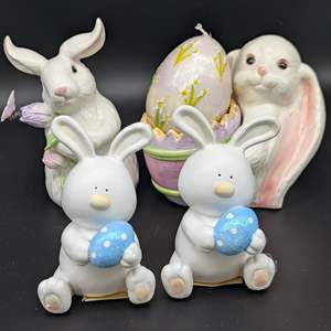 Lot #171 - Easter Bunny Figures 