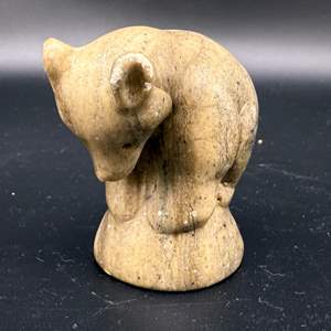 Lot #202 - Stone Carved Bears 