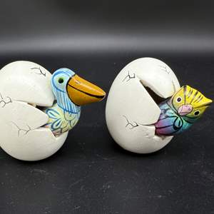 Lot #217 - Signed Mexico Folk Art Hatchlings 