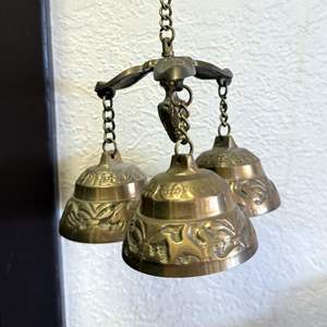 Lot #271 - Vintage Brass 3 Bell Door Chime