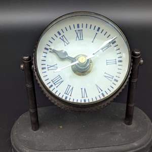 Lot #237 - World Market Retro Clock and Compass 