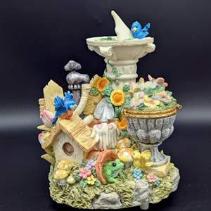 Lot #241 - Garden Scene Music Trinket Box