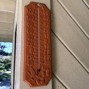 Lot #295 - Ceramic Garden Thermometer