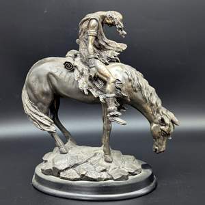 Lot #249 - End of the Trail Figurine (Resin)