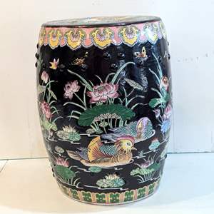 Lot #7 - Chinese Famille Rose Garden Stool