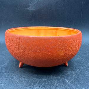 Lot #75 - A Meriann original, orange footed bowl, vintage 1962 dishe